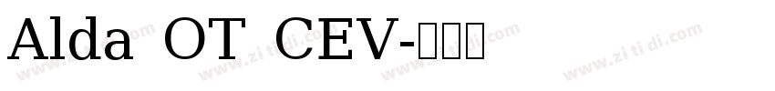 Alda OT CEV字体转换